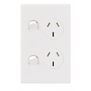 Excel Life Double Vertical Socket - Choose Colour